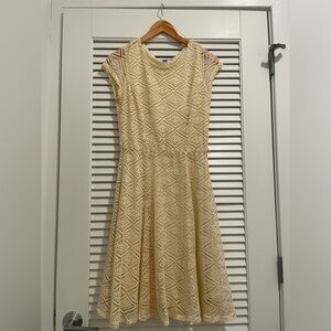 Sharagano Women’s Dress Size 6 Cream